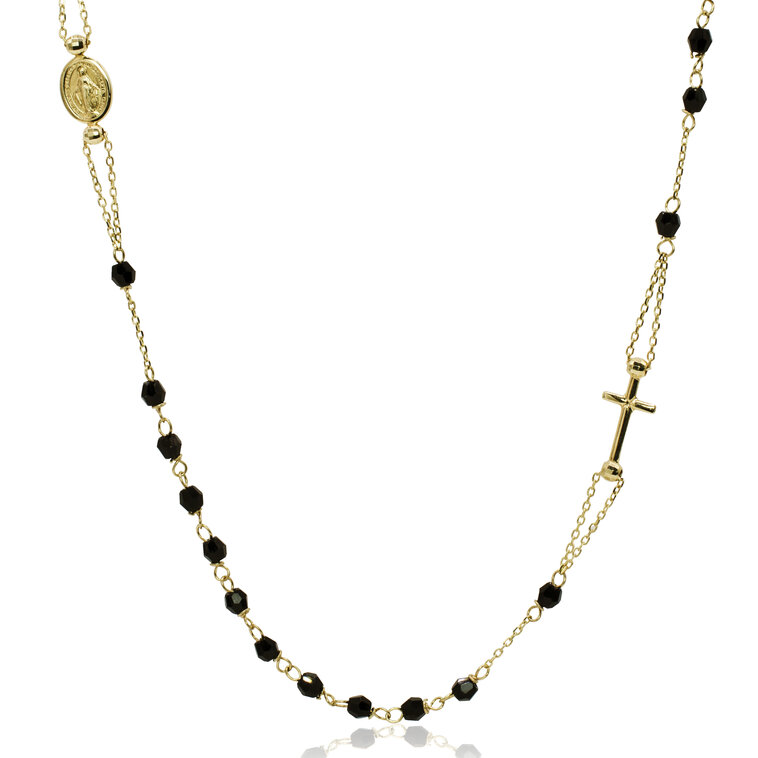 Zlatý náhrdelník Ruženec LNL452.TR