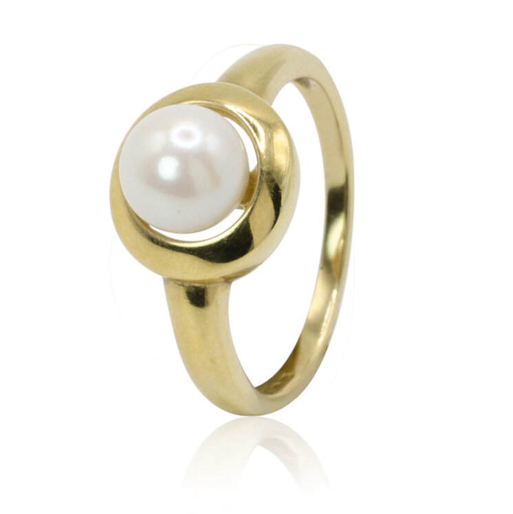 Zlatý perlový prsteň LRG670.AL
