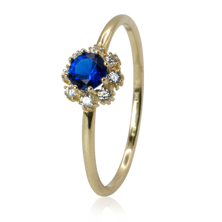 Zlatý prsteň Chiara blue LRG689.TR