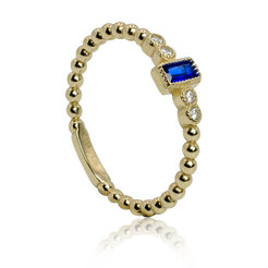 Zlatý prsteň Eloise blue LRG685.TR