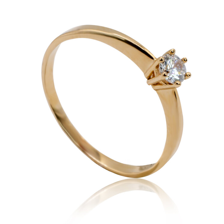 Zlatý prsteň Jessica white ER571.ZO