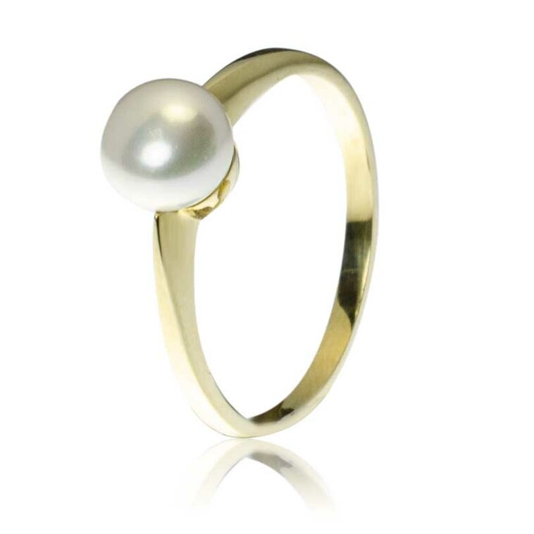 Zlatý prsteň so sladkovodnou perlou LRG481.PA