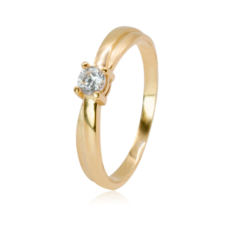 Zlatý prsteň Veronika ER578.ZO