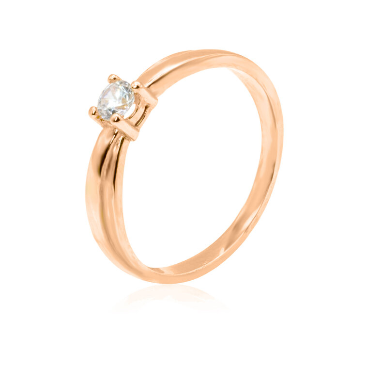 Zlatý prsteň Veronika pink ER579.ZO